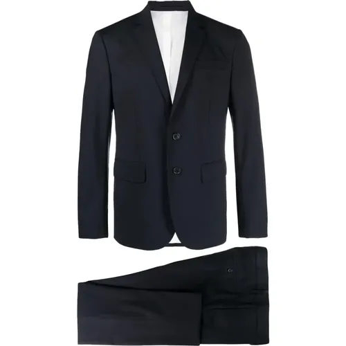 Navy Jacket and Trousers Set , male, Sizes: L, S - Dsquared2 - Modalova