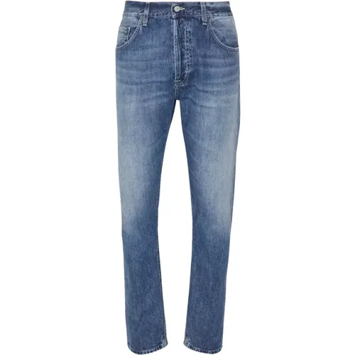 Blaue Regular Fit Jeans , Herren, Größe: W30 - Dondup - Modalova