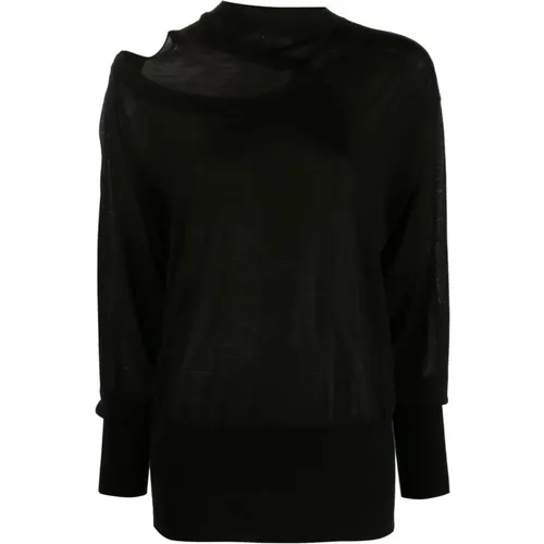 Cut-Out Knitted Top , female, Sizes: XS - Stella Mccartney - Modalova