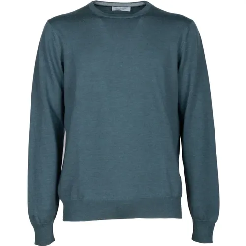 Green Merino Wool Sweater , male, Sizes: 3XL, 5XL - Gran Sasso - Modalova