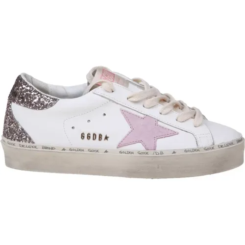 And Pink Leather Sneakers , female, Sizes: 7 UK - Golden Goose - Modalova