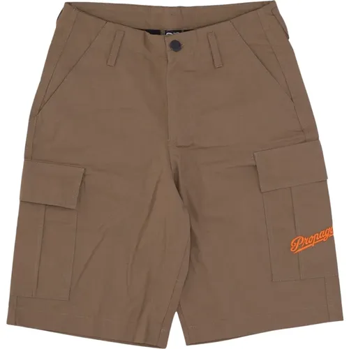 Cargo Shorts Braun Ripstop Stoff - Propaganda - Modalova