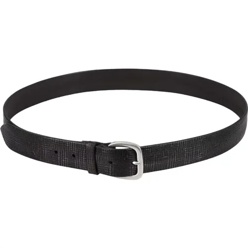 Leather Cross Belt , male, Sizes: 90 CM - Orciani - Modalova