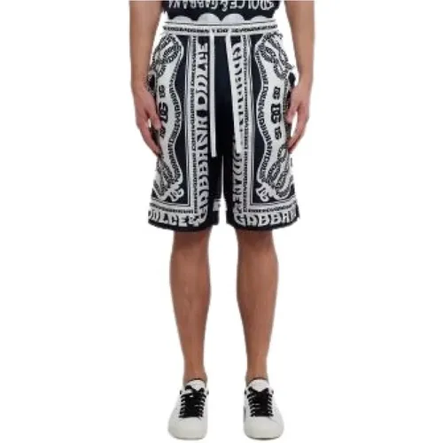 Marina Bedruckte Seiden-Bermuda-Shorts - Dolce & Gabbana - Modalova