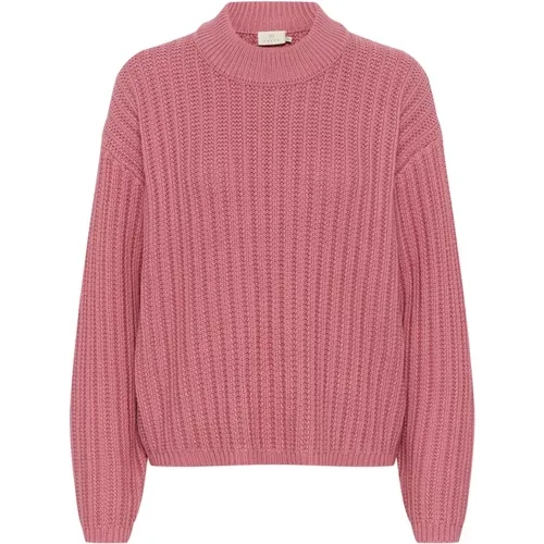 Rose Strickpullover Kabess Pullover , Damen, Größe: L - Kaffe - Modalova