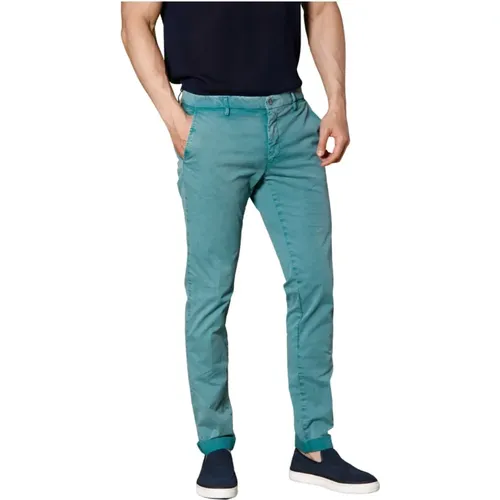 Essentielle Herren Chino-Hose in Minzgrün , Herren, Größe: L - Mason's - Modalova