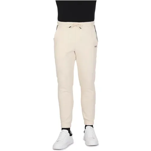 Cotton Blend White Pants for Men , male, Sizes: S, XL, L, 2XL, M - Hugo Boss - Modalova