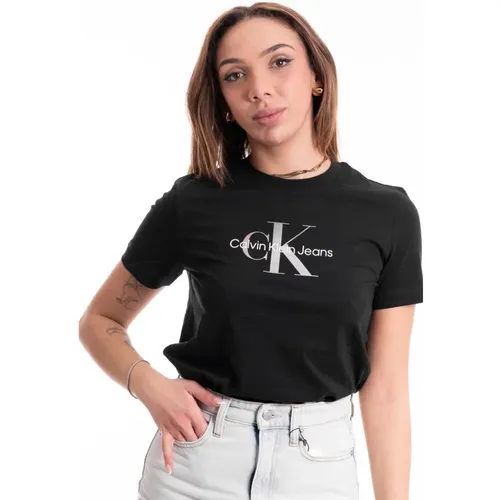 Monologo Regular T-Shirt Damen - Calvin Klein Jeans - Modalova