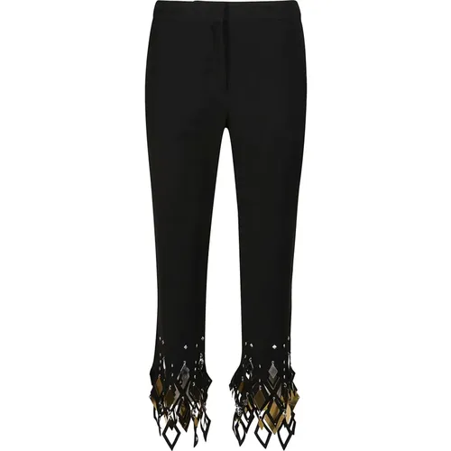 Studded Ankle Cropped Pant , female, Sizes: 2XS - Paco Rabanne - Modalova