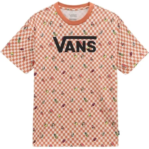 Fruit Schachbrett T-Shirt , Damen, Größe: S - Vans - Modalova