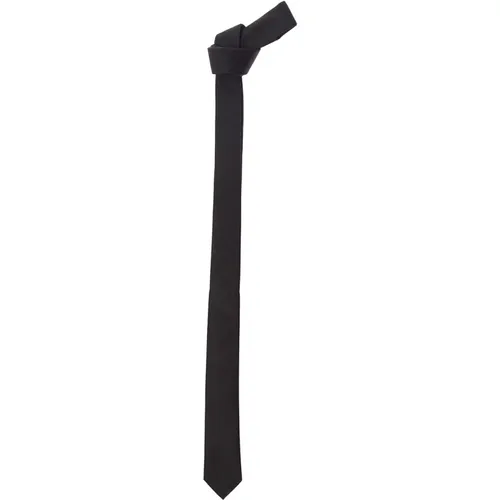 Schwarze Krawatten - Cravatta 4CM , Herren, Größe: ONE Size - Dolce & Gabbana - Modalova
