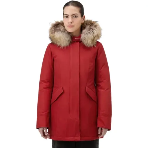 Arctic Parka Raccoon Cloth , female, Sizes: M - Woolrich - Modalova