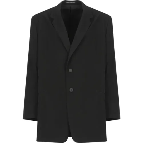 Men's Jacket Peak Lapel , male, Sizes: L, M - Yohji Yamamoto - Modalova