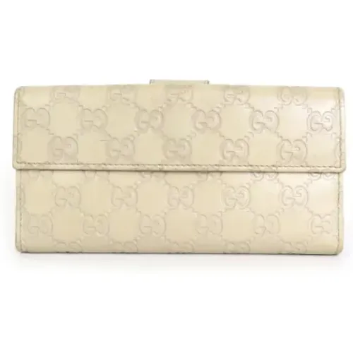 Pre-owned Leather wallets , female, Sizes: ONE SIZE - Gucci Vintage - Modalova