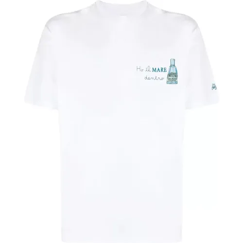 Klassisches Baumwoll-T-Shirt , Herren, Größe: XL - MC2 Saint Barth - Modalova