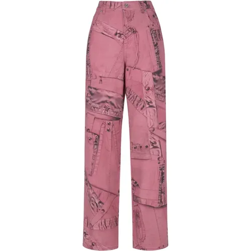 Boyfriend Print Jeans , Damen, Größe: XS - Blumarine - Modalova
