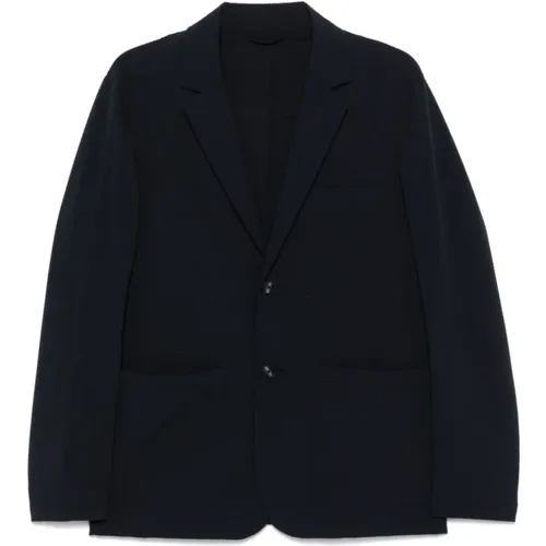 Seersucker Texture Jacket , male, Sizes: 2XL, 3XL, XL - Emporio Armani - Modalova