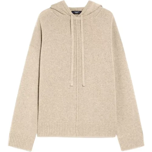 Gemütlicher Kapuzenstrickpullover , Damen, Größe: L - Max Mara Weekend - Modalova