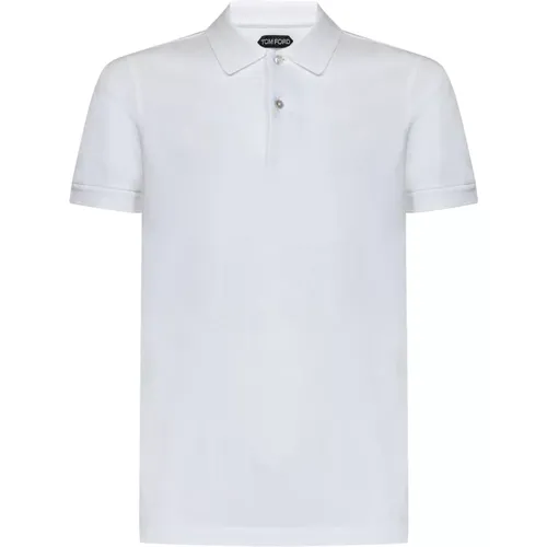 T-shirts and Polos with TF Logo , male, Sizes: S, M - Tom Ford - Modalova