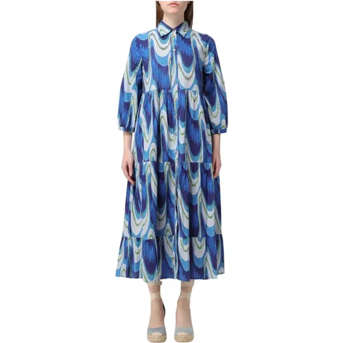 Ikat Wave M Dress , female, Sizes: S - Maliparmi - Modalova