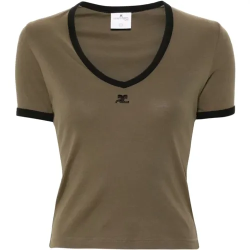 T-shirts and Polos , female, Sizes: L - Courrèges - Modalova