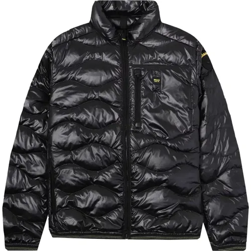 Herren Steppjacke Schwarz , Herren, Größe: 2XL - Blauer - Modalova