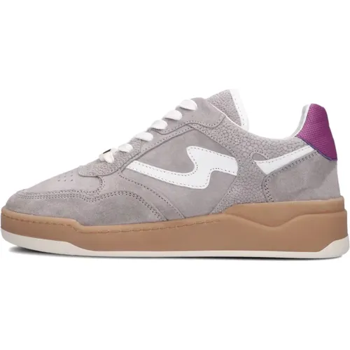 Low sneakers Sam Levi grey suede , female, Sizes: 3 UK, 5 UK, 8 UK, 7 UK, 6 UK - Via Vai - Modalova