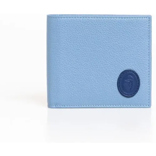 Leather Wallet with Frontal Logo , male, Sizes: ONE SIZE - Trussardi - Modalova