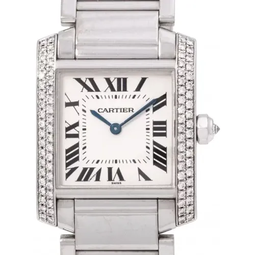 Pre-owned Stainless Steel watches , female, Sizes: ONE SIZE - Cartier Vintage - Modalova