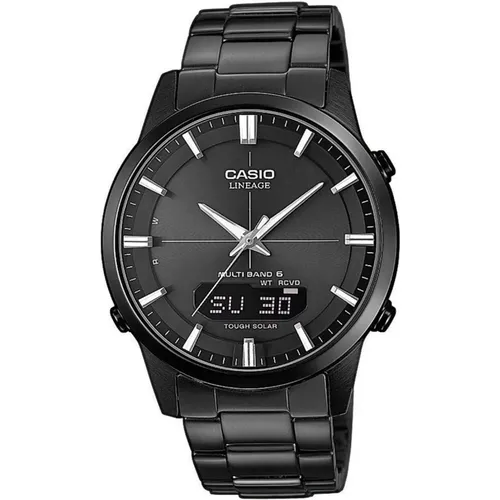 Steel Quartz Watch, Case Band , male, Sizes: ONE SIZE - Casio - Modalova