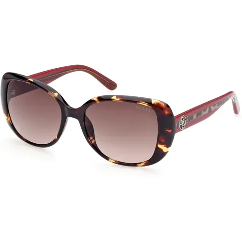 Stilvolle Sonnenbrille mit braunen Verlaufsgläsern , Damen, Größe: 56 MM - Guess - Modalova