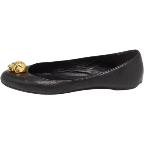 Pre-owned Leather flats , female, Sizes: 4 UK - Alexander McQueen Pre-owned - Modalova