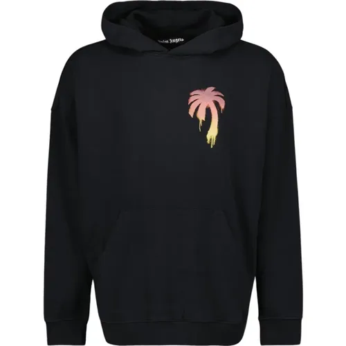 I love PA Hoodie Sweatshirt , male, Sizes: S, L - Palm Angels - Modalova