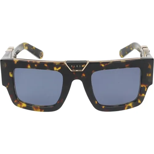 Stylische Sonnenbrille SPP092M,Schwarze Sonnenbrille mit Original-Etui - Philipp Plein - Modalova