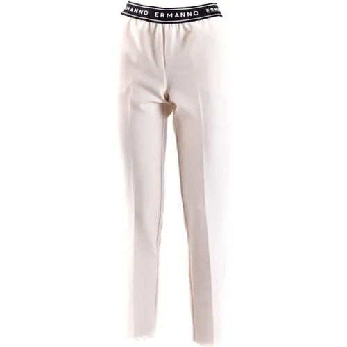 Light Blue Trousers Sky Aw23 , female, Sizes: S, XS - Ermanno Scervino - Modalova