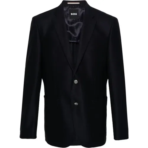 H-Janson wool stretch blazer , male, Sizes: 2XL, XL, L, 3XL, 4XL - Hugo Boss - Modalova