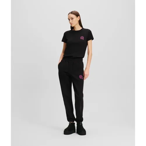 Sportliche Stilhose mit lebhaften Markenakzenten , Damen, Größe: XS - Karl Lagerfeld - Modalova