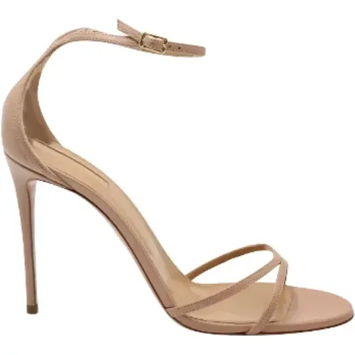 Pre-owned Leather heels , female, Sizes: 8 UK - Aquazzura Pre-owned - Modalova