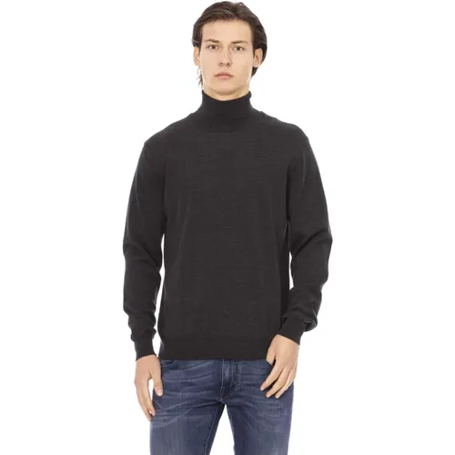 Trendy Knitwear - Monogram Dolcevita Style , male, Sizes: L - Baldinini - Modalova