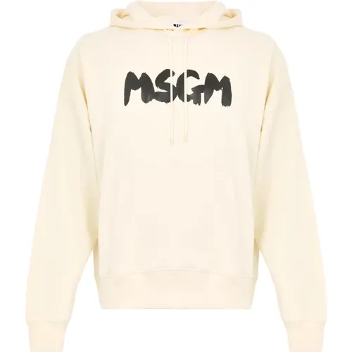 Weiße Pullover Kollektion , Herren, Größe: L - MSGM - Modalova