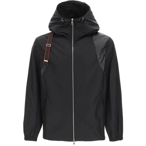 Harness Windbreaker with Elasticated Cuffs , male, Sizes: M, L - alexander mcqueen - Modalova