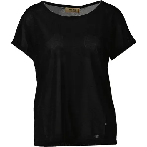 Stylish T-Shirt , female, Sizes: L, M, XS - MOS MOSH - Modalova