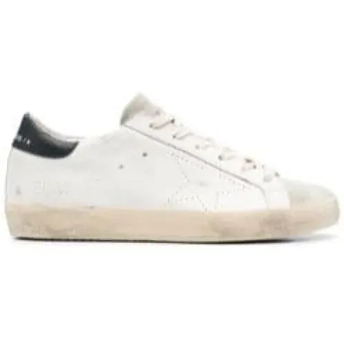 Super-Star distressed lace-up sneakers , female, Sizes: 7 UK - Golden Goose - Modalova