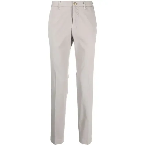 Grey Stretch-Cotton Skinny Trousers , male, Sizes: 2XL - Incotex - Modalova