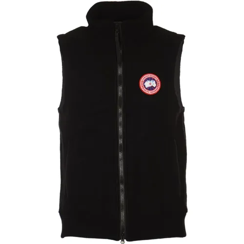 Schwarze Jacken mit CG Mersey Fleece Vest , Herren, Größe: M - Canada Goose - Modalova