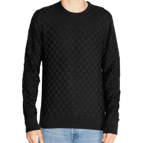 Basket Weave Cotton-Wool Pullover , Herren, Größe: 2XL - Calvin Klein - Modalova