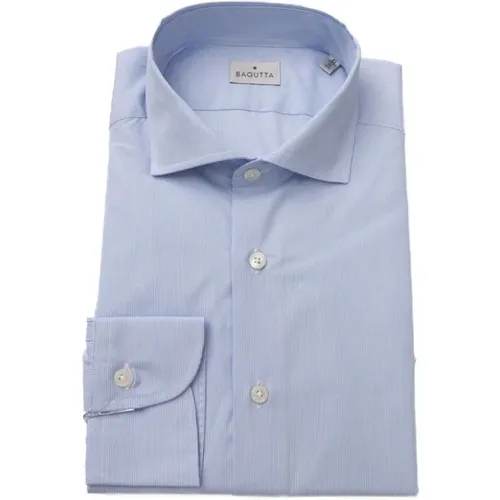 Elegant Light Cotton Shirt French Collar , male, Sizes: 4XL, 3XL, 2XL - Bagutta - Modalova