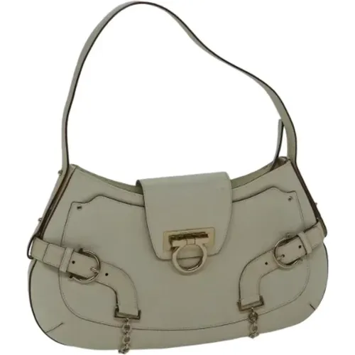 Pre-owned Leder Schultertasche , Damen, Größe: ONE Size - Salvatore Ferragamo Pre-owned - Modalova