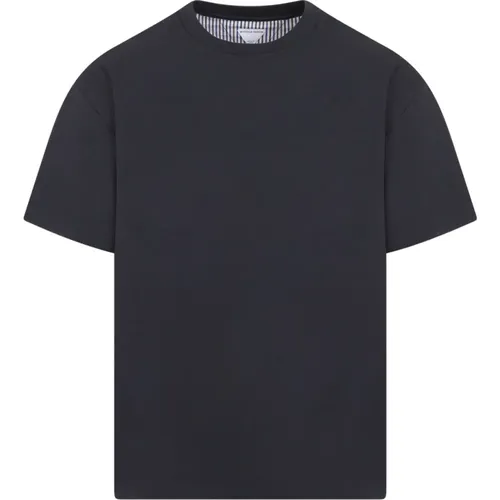 Grey Shadow Cotton Classic T-Shirt , male, Sizes: L - Bottega Veneta - Modalova