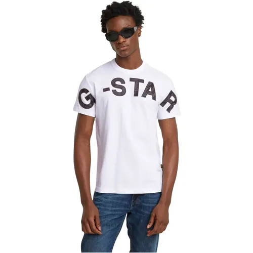 Einfaches T-Shirt Kurzarm , Herren, Größe: M - G-Star - Modalova